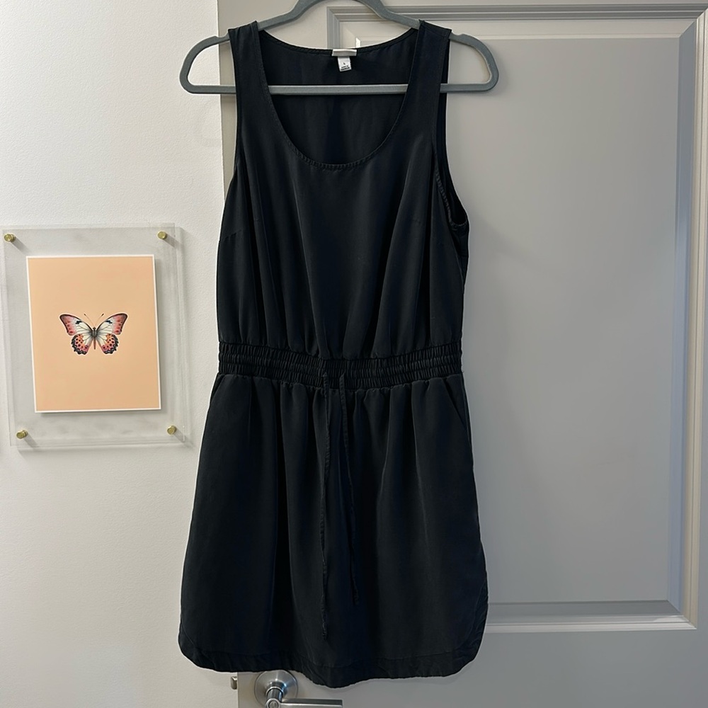 a new day elastic waist tie casual dress